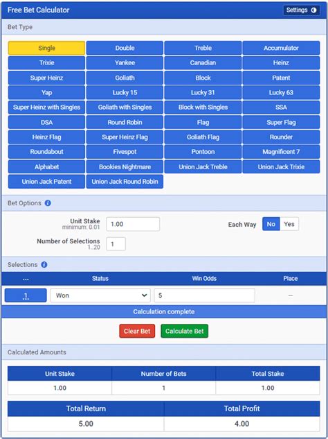 bet spread calculator,free betting odds calculator